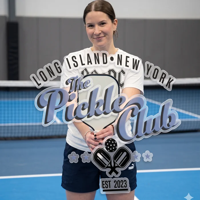 Indoor pickleball courts at The Pickle Club, Long Island NY