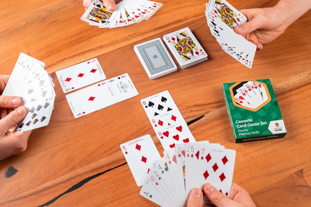 Canasta card game at The Pickle Club social lounge