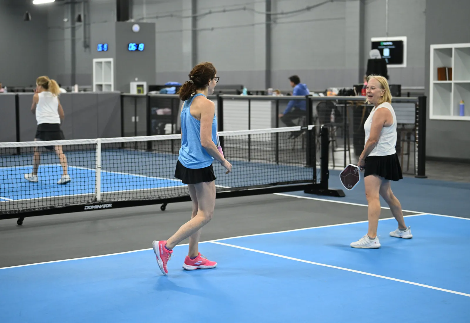 Corporate pickleball event on the courts at The Pickle Club Syosset NY